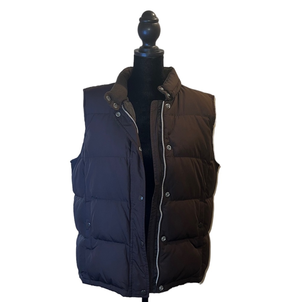 Brown Puff Vest from the Gap